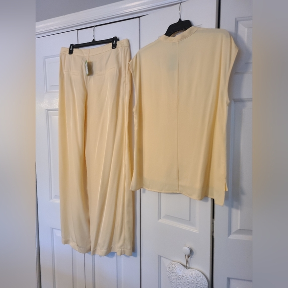 Summum Amsterdam Viscose Wide Leg Trouser/Top Set  Euro Size 40 US Size 10 NWT - Picture 11 of 14